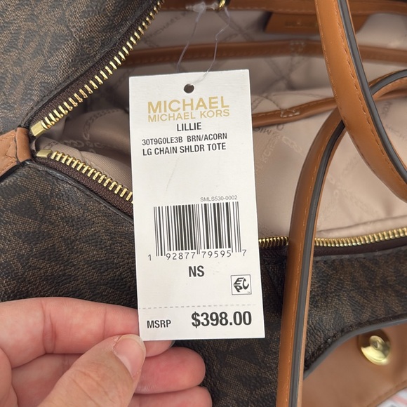 NWT Michael Kors large Lillie Shoulder Tote with storage bag - Picture 7 of 7